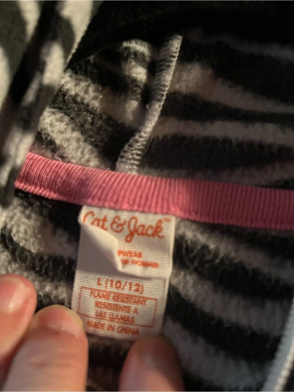 Cat & Jack cozy zebra